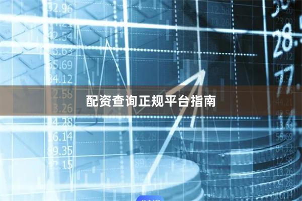 配资查询正规平台指南